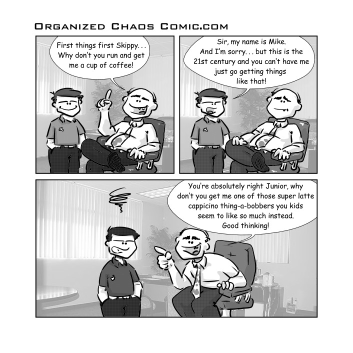 OCC Comic #16 - Bring Me The Latte Coffee Stuff